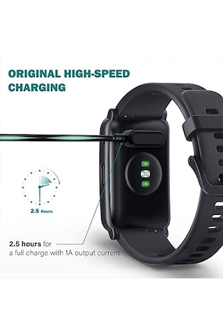 Saat Usb Şarj Aleti Galaxy Fit 2 Sm R220 Ile Uyumlu Akıllı Saat Usb Şarj Kablosu Siyah