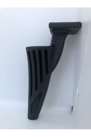 Plastik,21cm Mat Siyah Berjer Koltuk,ünite, Mobilya Ayağı 4 Adt