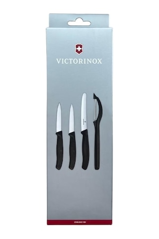 Victorinox 4'lü Soyacak Ve Bıçak Seti, Siyah Diğer