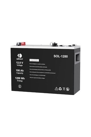 Solinved 12,8v 100ah Lityum Akü - Sol-1280