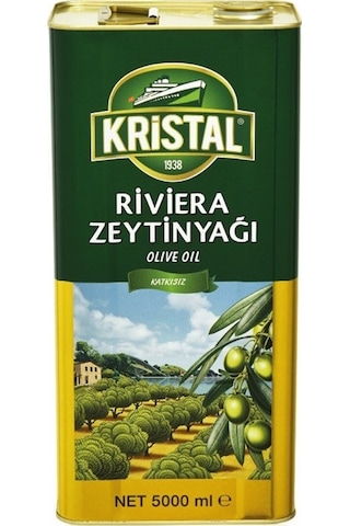 Kristal Zeytinyağı 10lt Riviera Teneke 2pk 5lt