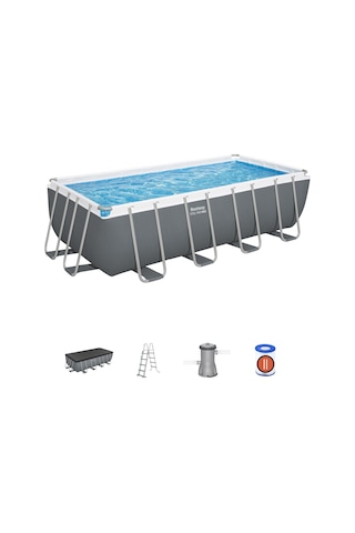 Bestway 56670 Steel Pro Max Prefabrik Yer Üstü Havuz Seti 4,88 M X 2,44 M X 1,22 M