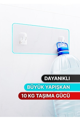 Bino Büyük Yapışkanlı Çok Amaçlı Dayanıklı Banyo Düzenleyici 2'li Çok Renkli