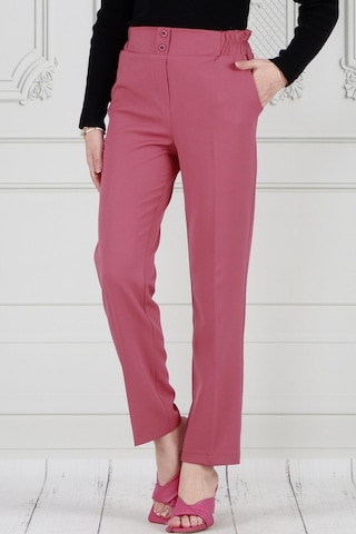 Sevitli Cepli Dar Paça Pantolon-pembe-3734-pembe Pembe