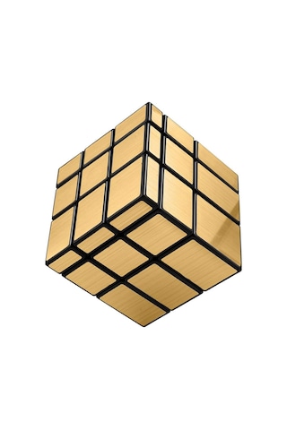 Geometrik Zeka Küpü 3x3 Farklı Şekiller Zor Bulmaca Zeka Oyuncakları Gold