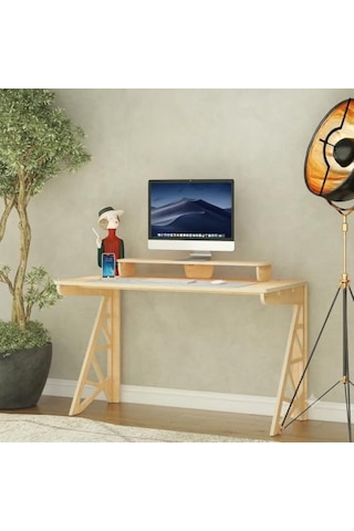 Nita Monitör Standı Ergonomik Monitör Yükseltici, Depolama Alanlı Minimalist Masa Düzenleyici