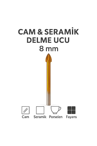 Merttools Cam & Seramik Delme Matkap Ucu 7 Mm