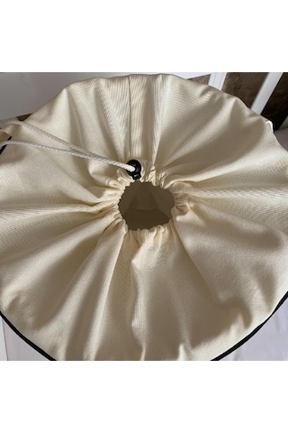 HS Hometex Kedicik Nakışlı Bez Kirli ve Oyuncak Sepeti