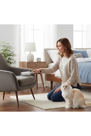 Titiz Rollo Yapışkanlı Tüy Toplayıcı Rulo - 60 Yaprak Çok Renkli