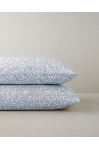 English Home Dulcie Kolay Ütülenir 2'li Yastık Kılıfı 50x70 Cm Mavi
