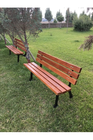 Abronyahediye Bank Döküm Bahçe Bankı Modelleri Ahşaplı Bank 1 Adet Siyah