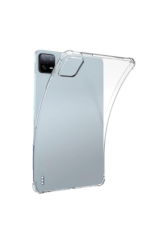 Forzacase Xiaomi Pad 6 11 İnch İle Uyumlu Anti Shock Silikon Kılıf Şeffaf - Fc014 Arka Kapak