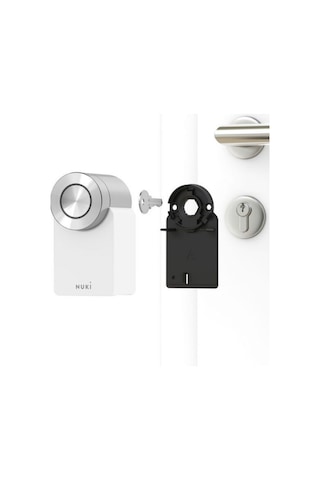 Nuki Smart Lock Pro 4. Nesil Beyaz Akıllı Kapı Kilidi Güvenlik Cihazları