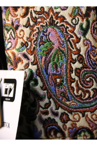 Pujiva Etnik Desen Akardion Terme Premium Kartlık Ekru Ekru