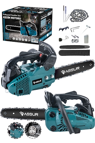 Assur ASR709-02-21 25 CC Mini Benzinli Testere Mavi