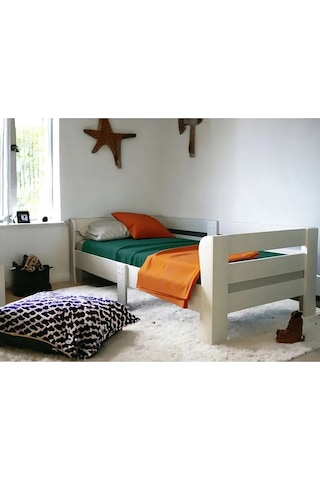 Fawdecor Doğal Mdf-lam Sedir Karyola Baza Beyaz