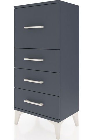 Arges Komodin 4 Çekmeceli 44x30x96 Antrasit-antrasit Antrasit