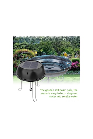 Gajeena Güneş Enerjili Su Dalga Yapıcı - Akvaryum & Kuş Banyosu İçin Oksijen Artırıcı