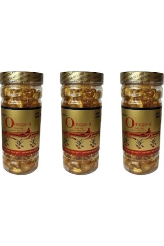 Sapphire Omega-3 1000 Mg Softgel 200 Yumuşak Kapsül 3 Kutu