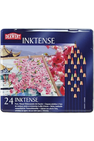 Derwent Inktense 24Lü Sulu Boya Kalem Seti 0700929