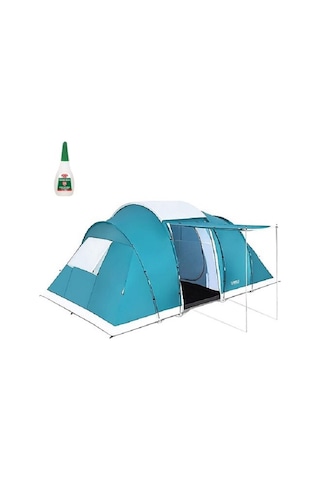 Bestway Pavillo 6 Kişilik Çift Bölmeli Aile Kamp Çadırı 68094 Mavi
