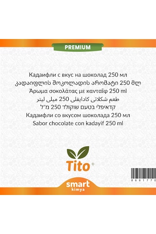 Premium Kadayıflı Çikolata Aroması 250 Ml Diğer