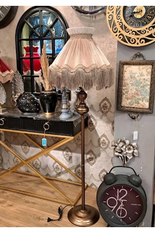 Sultan Lambader 170cm. Bronz Ayak Vizon Şapka Sultan Lambader 170cm. Bronz Ayak Vizon Şapka