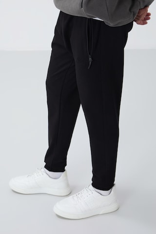 Tommy Life Siyah Fermuar Cepli Standart Kalıp Jogger Erkek Eşofman Alt - 84651 Siyah