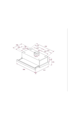 Teka TL 6210 WH Sürgülü Aspiratör Beyaz