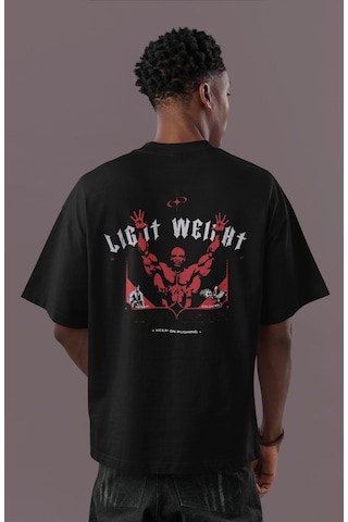 Özel Tasarım Ronnie Coleman Light Weight Sırt Baskılı Unisex Over Siyah