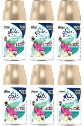Glade Otomatik Sprey Oda Parfümü Yedek Bahar Kokuları Tropikal Floral 6 x 269 ML