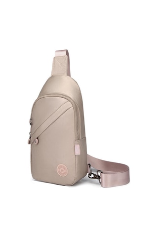 Metalik Kumaş Smart Bags Bodybag Postacı Çantası Kadın 1239 Gülkurusu
