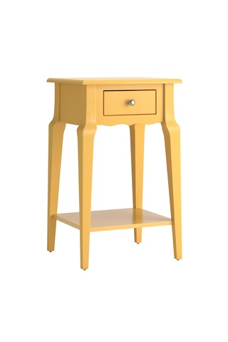 Wooding Masif Sarı Lake Bonamy Komodin - Yan Sehpa