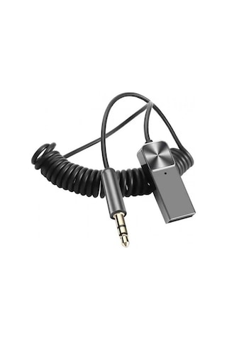 Aux Bluetooth Alıcısı Kablosuz Bt Aux Adaptörü Spiral Kablolu