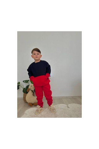 Jeliboomkidswear Erkek 2li Takım Kırmızı