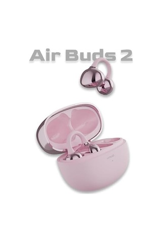 Mioji Air Buds 2 Kablosuz 5.4 Ios Android Windows Pc Ve Tüm Telefonlar İle Uyumlu Bluetooth Kulaklık - Pembe
