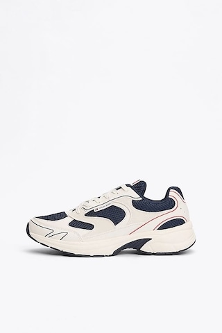 Tommy Hilfiger Erkek Th Coney Renk Bloklu Sneakers - Lacivert Rwb