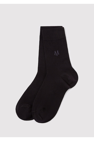 Mavi - Siyah Soket Çorap 090250-26341 Siyah