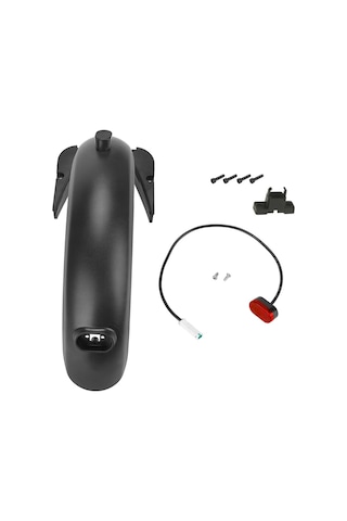 Yaozixa G30 Max Elektrikli Scooter İçin Arka Palet Seti: Su/çamur Engelleyici + Su Geçirmez Fren Lambası, Kolay Kurulum, Dayanıklı Abs+pc Malzeme Çok Renkli