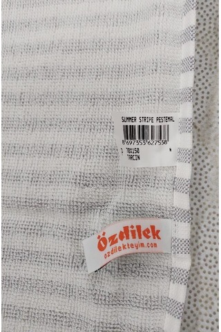 Özdilek-summer Leaf & Stripe Tarçın-2li Set Peştemal Plaj Havlusu