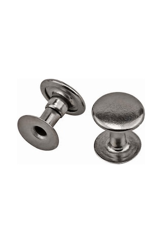 5 Mm 00 No Platin Renkli Perçin Rivet 30 Adet Gri