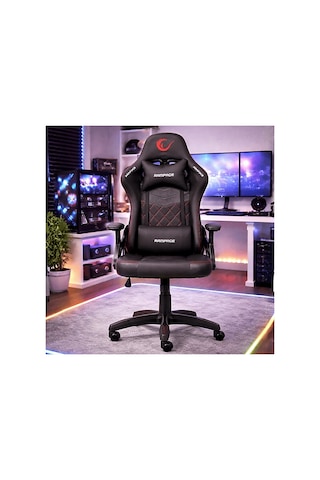 Rampage Nox Bel Ve Boyun Destekli Carbon Deri Kl-r43 Oyuncu Koltuğu Siyah-kırmızı Diğer