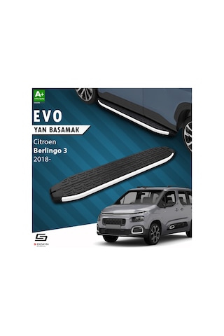 S-dizayn Citroen Berlingo 3 Evo Aluminyum Yan Basamak 203 Cm 2018 Üzeri