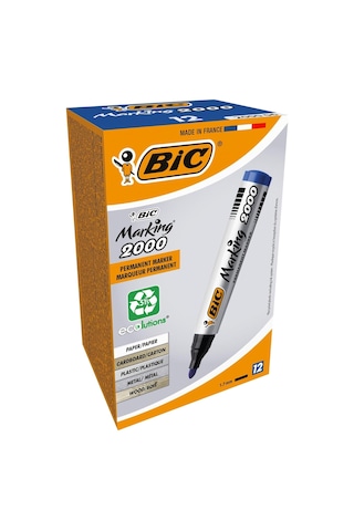 Intensity Marker 2000 Yuvarlak Uçlu Permanent Markör, Mavi, 12'li Kutu, 1.7 Mm Sağlam Uç, Hızlı Kuruyan Mürekkep Diğer