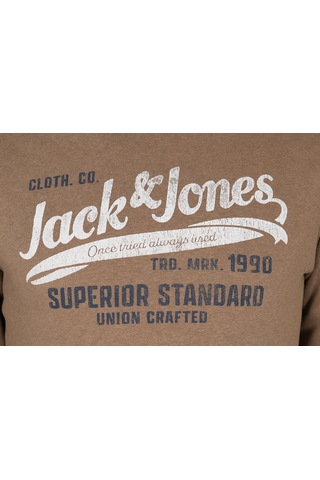 Jack & Jones Erkek Sweatshırt 12226943-otter 12226943-otter Kahverengi Kahverengi