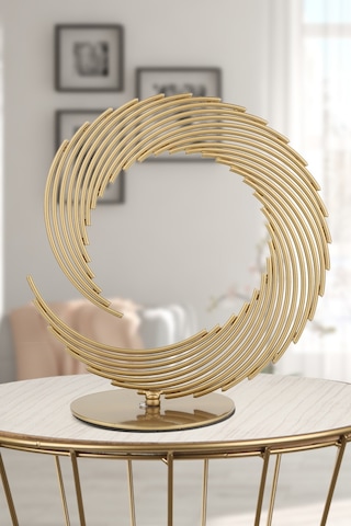 Begüsa Bakü Metal Aksesuar Biblo 31 Cm Eskitme