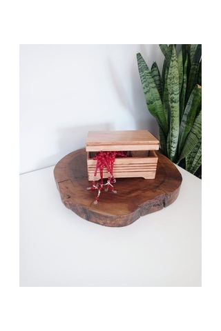 El Yapımı Çok Amaçlı Bölmeli Ahşap Eskitme Kutu