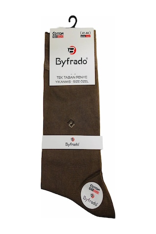 Yazlık Dikişsiz Pamuklu Erkek Çorabı-Açık Kahve Açık Kahverengi
