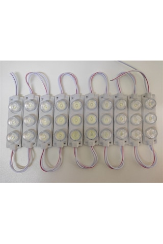 Ahmet Otomotiv Camlı Parmak Led Lamba Beyaz 12 Volt Su Geçirmez 10,lu 3m Bantlı Kesilebilir Br0409928