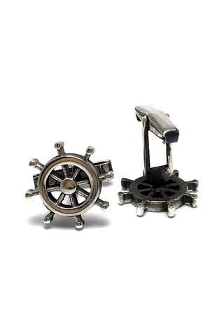 Dümen Model Telkari Erkek Gümüş Kol Düğmesi